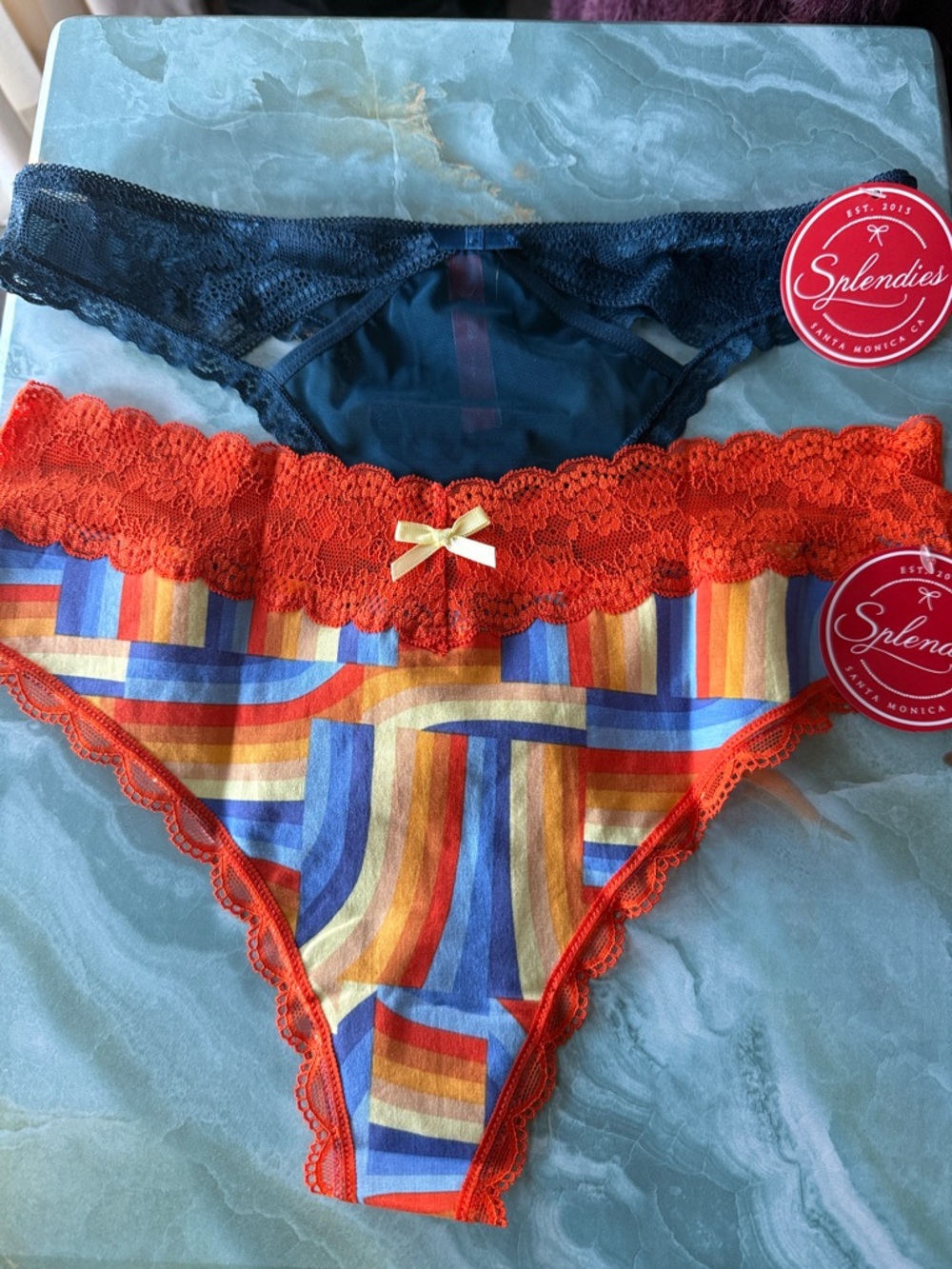 2 pairs Splendies Thong Underwear NWT